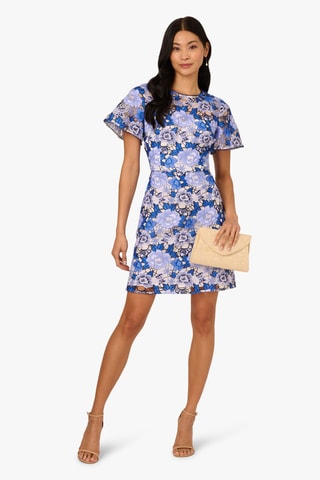 Robe droite - Bleu