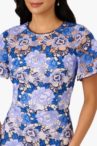 Robe droite - Bleu