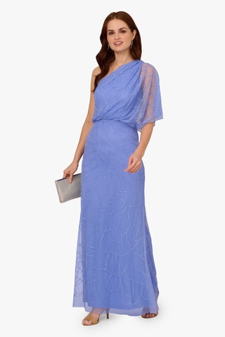 Robe asymétrique - Bleu