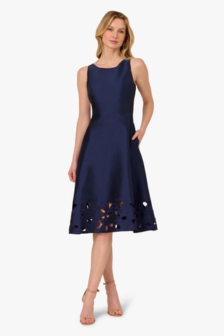 Robe midi - Bleu marine