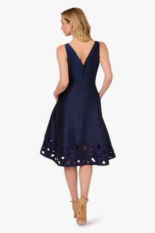 Robe midi - Bleu marine