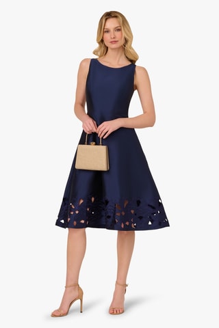 Robe midi - Bleu marine