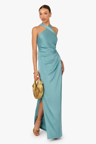 Robe longue - Bleu
