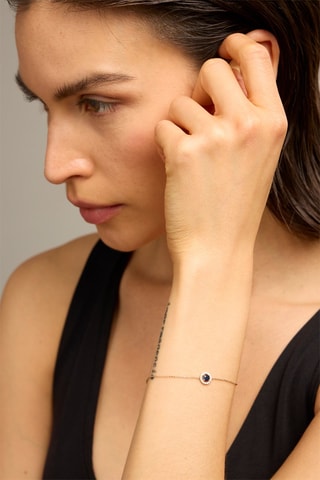 Bracelet - Or jaune 18 carats, saphir et diamants