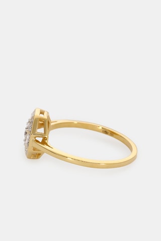 Bague - Or jaune 18 carats et diamants