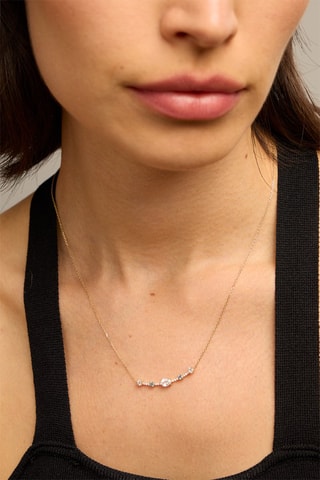Collier - Or jaune 18 carats et topazes