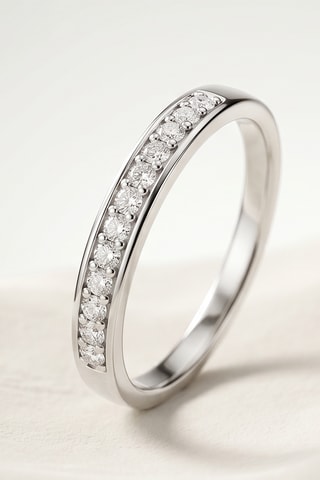 Bague - Or blanc et diamants