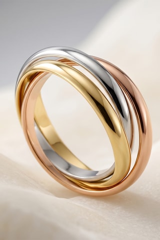 Bague - Or jaune, or blanc et or rose