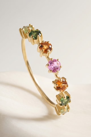 Bague - Or jaune et tourmalines