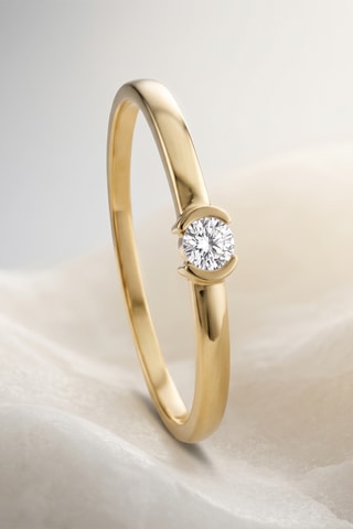 Bague - Or jaune et diamant