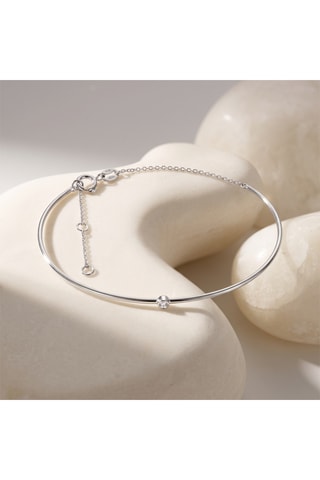 Bracelet - Or blanc et diamant