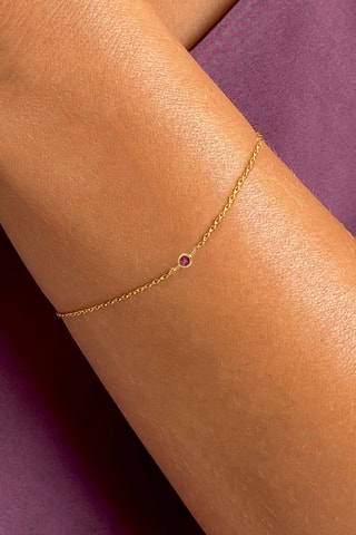 Bracelet - Or jaune et rubis