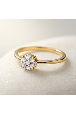 Bague - Or jaune et diamants