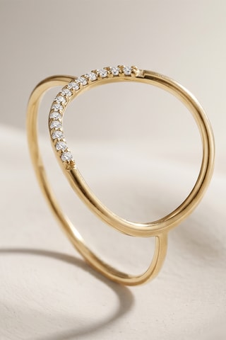 Bague - Or jaune et diamants