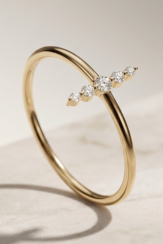 Bague - Or jaune et diamants