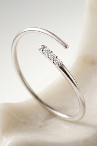 Bague - Or blanc et diamants