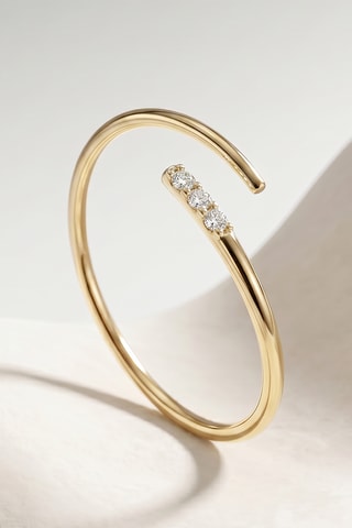 Bague - Or jaune et diamants