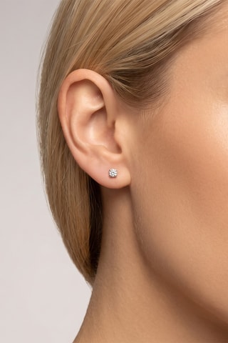 Puces - Or blanc - Diamants