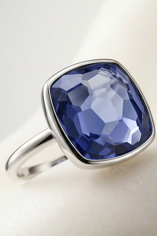Bague - Or blanc et tanzanite