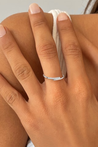 Bague - Or blanc et diamants