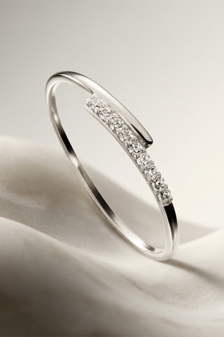Bague - Or blanc et diamants
