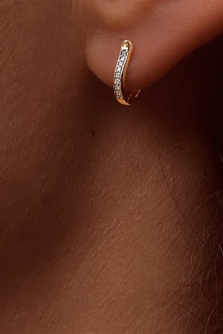 Boucles d'oreilles - Or jaune et diamants