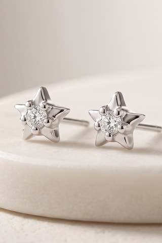 Puces - Or blanc et diamants