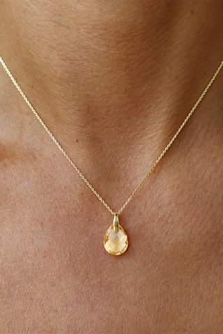 Pendentif - Or jaune et citrine
