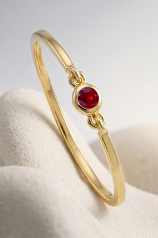 Bague - Or jaune et rubis