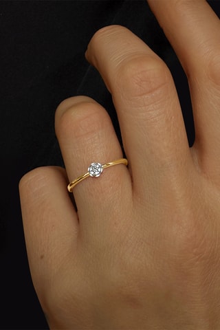 Bague - Or jaune et diamants
