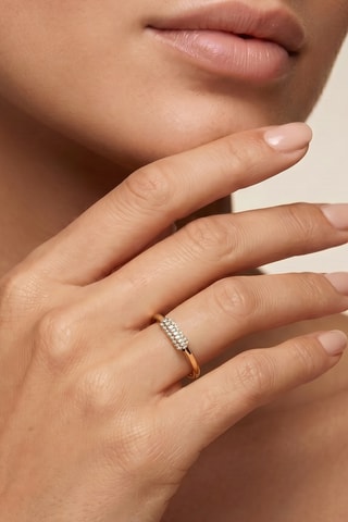 Bague - Or jaune et diamants