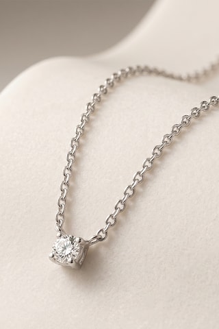 Collier - Or blanc et diamant