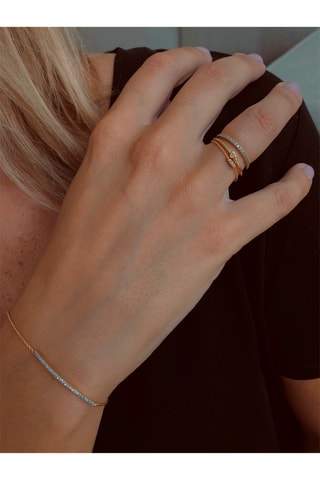 Bague - Or blanc et diamants