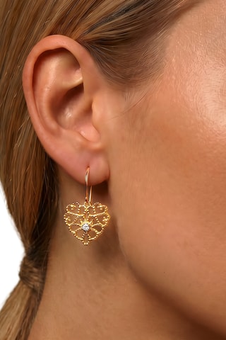 Boucles d'oreilles - Or jaune et diamants