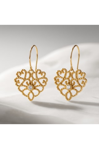 Boucles d'oreilles - Or jaune et diamants