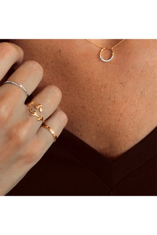 Bague - Or blanc et diamant