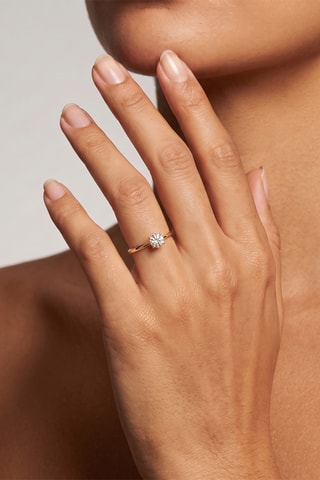 Bague - Or jaune et topaze