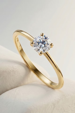 Bague - Or jaune et topaze