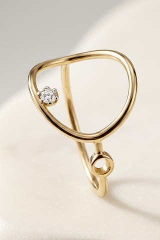 Bague - Or jaune et diamant