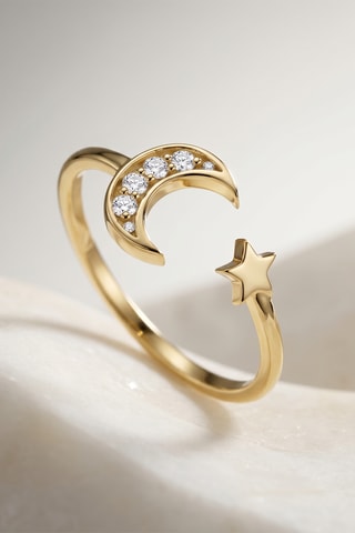 Bague - Or jaune et diamants