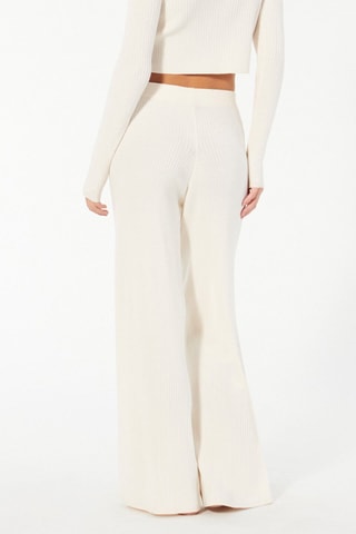 Pantalon large taille haute Cardiguiz - Rose poudré