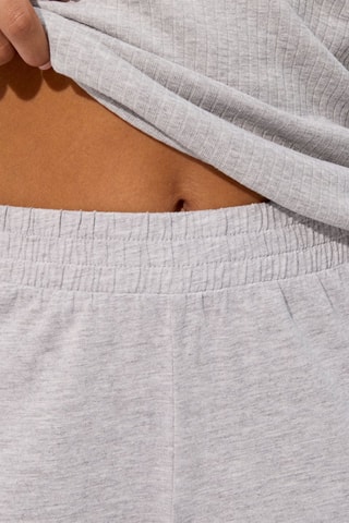 Pantalon droit Debipantiz en coton biologique - Gris chiné