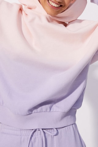 Sweat dip and dye Dipiz en coton biologique - Violet - Undiz