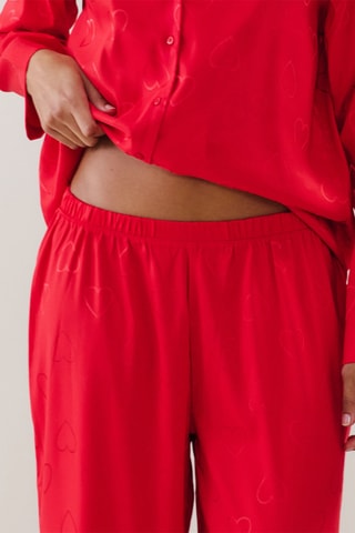 Pantalon droit de pyjama Lanaiz - Rouge