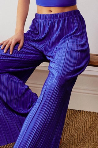 Crop top de pyjama Lakelyniz - Bleu cobalt