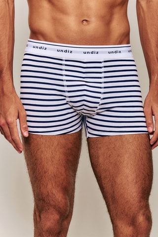 Boxer Boxeruniz Marinieriz - Bleu marine et blanc