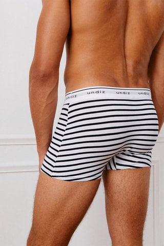 Boxer Boxeruniz Marinieriz - Bleu marine et blanc