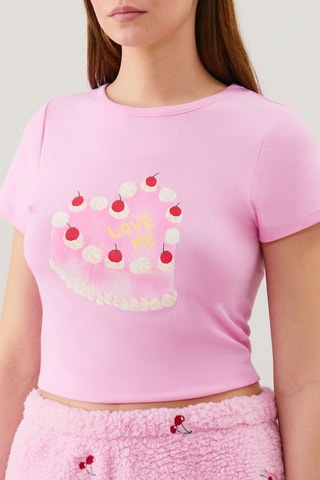 T-shirt de pyjama Chantiliz - Rose
