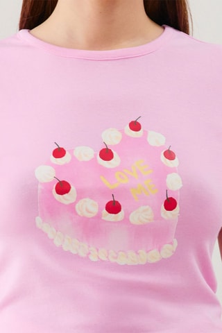 T-shirt de pyjama Chantiliz - Rose