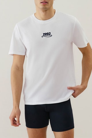 T-shirt de pyjama Teepeachiz - Blanc
